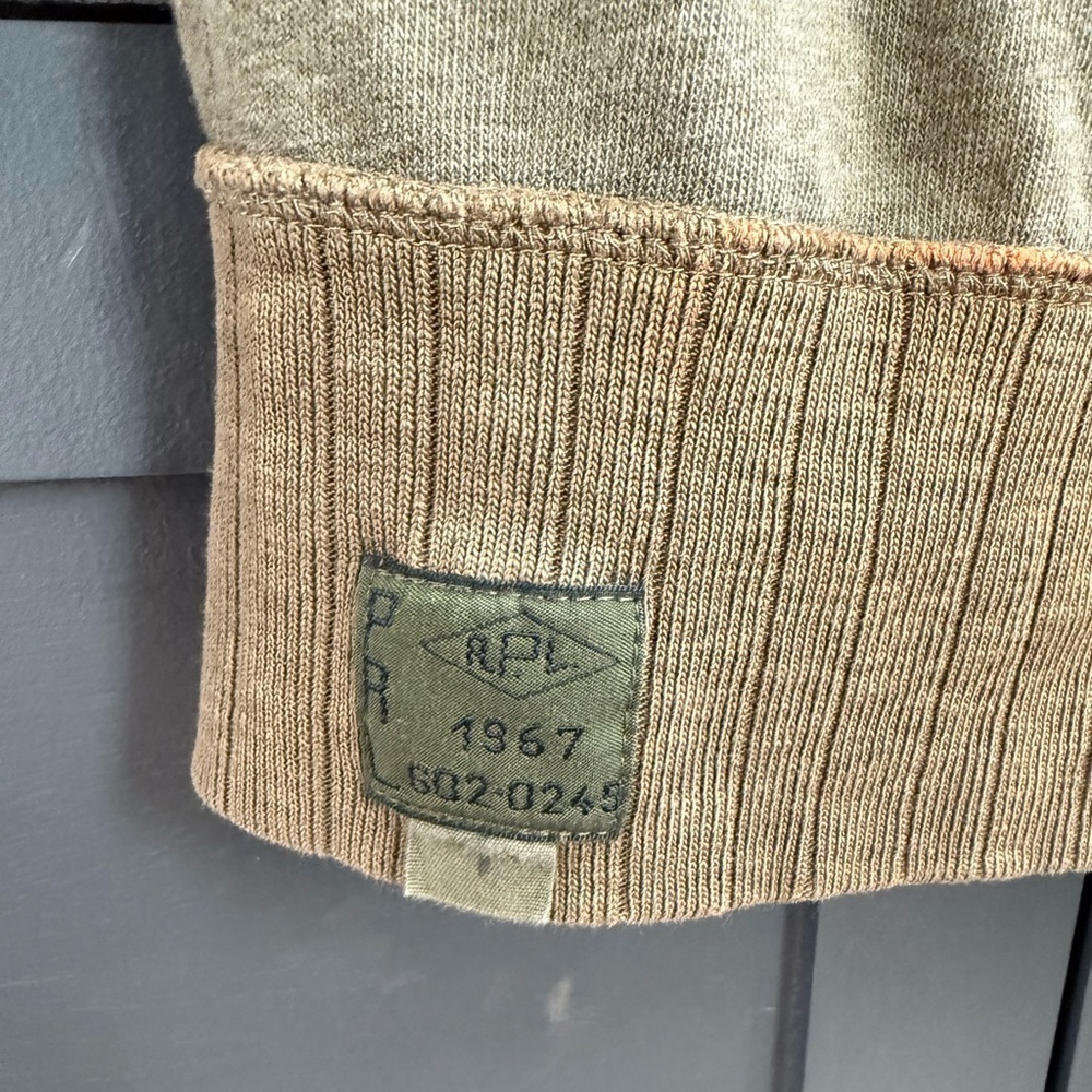Polo Ralph Lauren Olive Green Long Sleeve Pullover Top • S - Picture 4 of 5